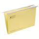 5 Star Office Suspension File Manilla Heavyweight with Tabs and Inserts Foolscap Yellow [Pack 50]