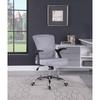 Chintaly Imports Ergonomic Task Chair Upholstered in Blue/Gray | 39.76 H x 23.23 W x 26.38 D in | Wayfair 4023-CCH-GRY