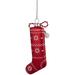 Northlight Seasonal 5" & White Christmas Stocking Glass Ornament Glass in Red | 5 H x 2.25 W x 0.75 D in | Wayfair NORTHLIGHT GB94426