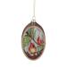 Northlight Seasonal 6" Cardinal Glass Plate Christmas Ornament Glass in Brown/Green/Red | 6 H x 3.25 W x 0.5 D in | Wayfair NORTHLIGHT GB94421