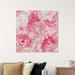Oliver Gal Pink Roses, Flower Bouquet Texture Modern Pink Canvas Painting for Living Room Metal in Pink/White | 40 H x 40 W x 1.75 D in | Wayfair