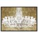 Oliver Gal Shine Bright Like A Diamond, French Crystal Chandelier Traditional - Painting Canvas Wall Art for Living Room Canvas in White | Wayfair