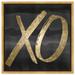 Oliver Gal XO, XO Kisses & Hugs - Textual Art Canvas in Black | 13 H x 13 W x 1.75 D in | Wayfair 15962_12x12_CANV_PSGLD