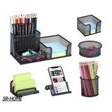 SR-HOME 6 Piece Mesh Desk Organizer Metal in Black | 3.9 H x 7.9 W x 3.9 D in | Wayfair SR-HOME8abe1cf