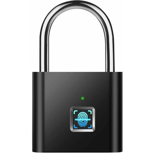 Fingerabdruck Vorhängeschloss, Intelligentes Fingerabdruckschloss USB-Aufladung, Padlock