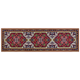 Teppich Läufer Bunt Rot Stoff 60 x 200 cm Rechteckig mit Blumenmuster Orientalisch Rutschfest Vintage Orientteppich Vorleger Flur Küche