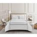 Foundry Select Lewiston 1500TC Cotton Blend Duvet Cover Set Cotton in Gray | Queen | Wayfair B67C66FE01D94CF8AB0568DBB391135F