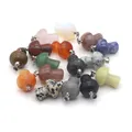 Perles d'agate en cristal pour bijoux pierre naturelle forme de pièce plus lente breloques