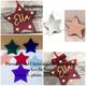 Personalised Stars Ornaments - Christmas ornaments - Star Tree decoration - Christmas keepsake - First Christmas - Christmas Gift