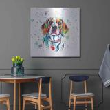 Red Barrel Studio® Luxe Art 'Colorful Watercolor Beagle 2' By F Colorful Watercolor Beagle 2 by - Painting on in White | Wayfair