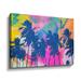 Bay Isle Home™ Tropical Palms Nature Magic I Tropical Palms Nature Magic I by - Graphic Art on Canvas in Blue | 14 H x 18 W x 2 D in | Wayfair