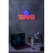 Trinx 16" Texas Led Neon Sign Novelty Lone Star Wall Decor in Red/Blue | 8.7 H x 16.5 W x 1 D in | Wayfair E6784F52186644B9A54CF96B6B1EB156