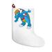 The Holiday Aisle® Blastdile Christmas Stocking Polyester in Blue/Red/Yellow | 18 H x 12 W in | Wayfair 11C43D3DAB1B4010B7A8943944E698A3