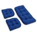 Latitude Run® 3 Piece Loveseat Outdoor Cushion Set Polyester in Blue | 5 H x 42 W x 19 D in | Wayfair 6AA90D65D2E147F7A28073028E8B7337