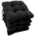 Latitude Run® Outdoor Dining Chair Cushion Polyester in Black | 3.5 H x 16 W x 16 D in | Wayfair 06FA537D3DC44962B0A31827A6A6479F