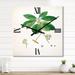 Designart 'Vintage Botanicals V' Farmhouse wall clock