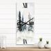 Designart 'Christmas Minimalistic Forest Landscape and Snow' Lake House Metal Wall Clock