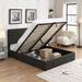 Queen Button-tufted Upholstered Panel Bed Storage Platform Bed with Hydraulic System