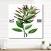 Designart 'Vintage American Flora V' Traditional Large Wall Clock