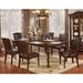 Porr Traditional Cherry Solid Wood 7-Piece Expandable Dining Table Set by Furniture of America