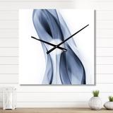 Designart 'Glittering Light Blue Pattern' Modern Large Wall Clock