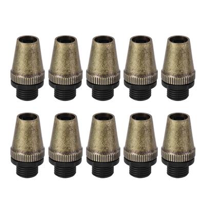 Cable Glands Strain Relief Cord Grips Metal Bronze 10Pcs for Wiring Hanging Lamp