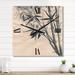 Designart 'Vintage Monochrome Bamboo I' Traditional Large Wall Clock