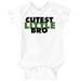 Cutest Little Bro Youngest Brother Bodysuit Jumper Boys Infant Baby Brisco Brands 6M