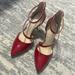 Jessica Simpson Shoes | Jessica Simpson Red Patent Leather High Heels With Straps | Color: Red | Size: 6.5