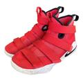 Nike Shoes | Nike Lebron James Zoom Soldier 11 Xi Red White Basketball Shoes Kids Sz 6.5y | Color: Red | Size: 6.5b