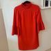 J. Crew Dresses | J Crew New With Tags Ruffle Neck Shift Crepe 365 Dress | Color: Orange/Red | Size: 00