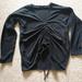 Zara Sweaters | Nwot Zara Ruched Front Sweater | Color: Black | Size: S