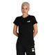 PUMA Damen Kleines Logo T Shirt Rundhals Kurzarm Bequem Top Schwarz XL