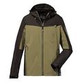 killtec Herren Funktionsjacke/Outdoorjacke mit Kapuze, packbar KOS 6 MN JCKT, khaki, L, 38266-000