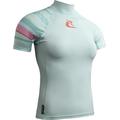 Cressi Shield Lady Rash Guard Short/SL - Protective Short Sleeve Rash Guard für SUP und Wassersport, Aquamarin/Rosa, M/3, Frauen