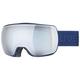 uvex compact FM - Skibrille für Damen und Herren - verzerrungs- & beschlagfrei - verzerrungsfreie Sicht - navy matt/silver-blue - one size