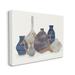 Stupell Industries Ornate Vase Still Life Leaning Driftwood Branches by Ziwei Li - Graphic Art Canvas in Black/Blue | 24 H x 30 W x 1.5 D in | Wayfair