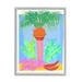 Stupell Industries Tropical Palm Tree Botanicals Summer Beach Day - Picture Frame Graphic Art on in Blue/Brown/Green | Wayfair ao-833_gff_11x14