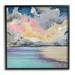 Stupell Industries Modern Sunrise Clouds Panoramic Ocean Surface View by Stacy Gresell - Floater Frame Painting Print in Blue/Brown/Gray | Wayfair