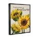 Stupell Industries Fresh Picked Sunflowers Calligraphy Vivid Blossoms - Graphic Art on Canvas in Yellow | 21 H x 17 W x 1.7 D in | Wayfair