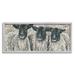 Stupell Industries Three Sheep Trio Rural Farm Animal Portrait by Hollihocks Art - Floater Frame Painting on Canvas in Gray | Wayfair