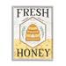 Stupell Industries Fresh Honey Rustic Bee Hive by Jennifer Pugh - Floater Frame Graphic Art on Canvas in Black/Yellow | Wayfair ao-454_gff_24x30