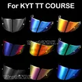 Visière de casque pour KYT TT COURSE bouclier de casque de moto pare-brise protection solaire