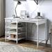 One Allium Way® Desk Wood/Metal in Brown/Gray/White | 29.5 H x 47.5 W x 22 D in | Wayfair A23134A9759345D681DFAECC5F4D4253