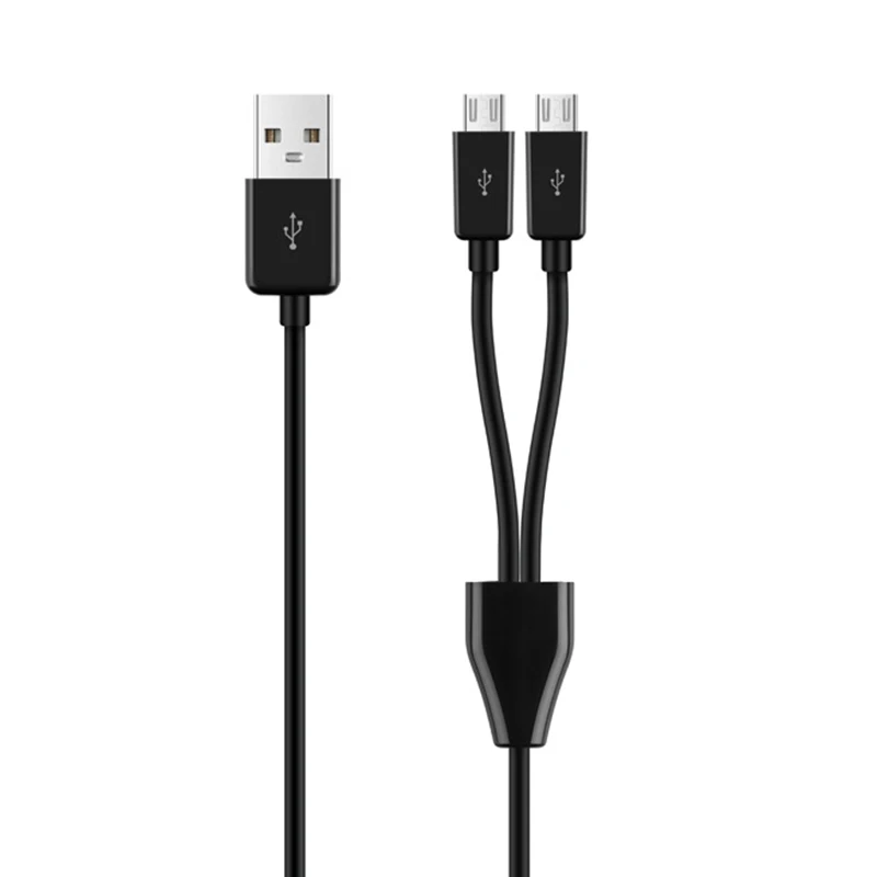Câble de chargement séparateur Micro USB vers USB Y, 2 ports, double Micro USB multifonction pour Smartphone tablette 0.2M 1M 2M 3M
