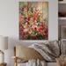 Bay Isle Home™ Vintage Multicolored Spring Flowers VIII - Unframed Painting on Wood Metal in Brown/Green/Pink | 32 H x 24 W x 1 D in | Wayfair