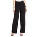 Stretch Crepe Wide Leg Pants - Black - Vince Camuto Pants