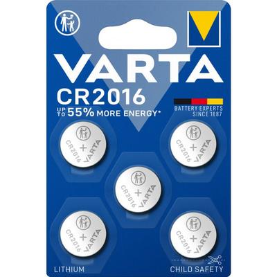 Professional Electronics Knopfzelle Batterie cr 2016 5er Blister (06016 101 415) - Varta
