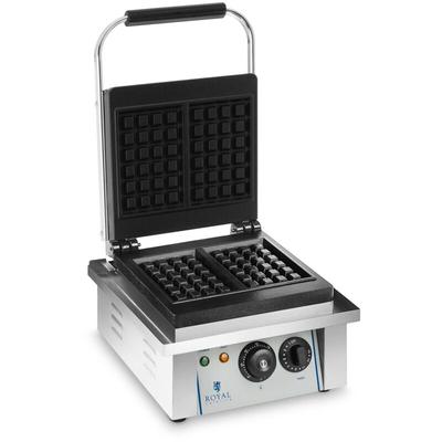 Royal Catering - Waffeleisen Waffelautomat Waffelgerät belgische Waffeln 2000W Edelstahl Image