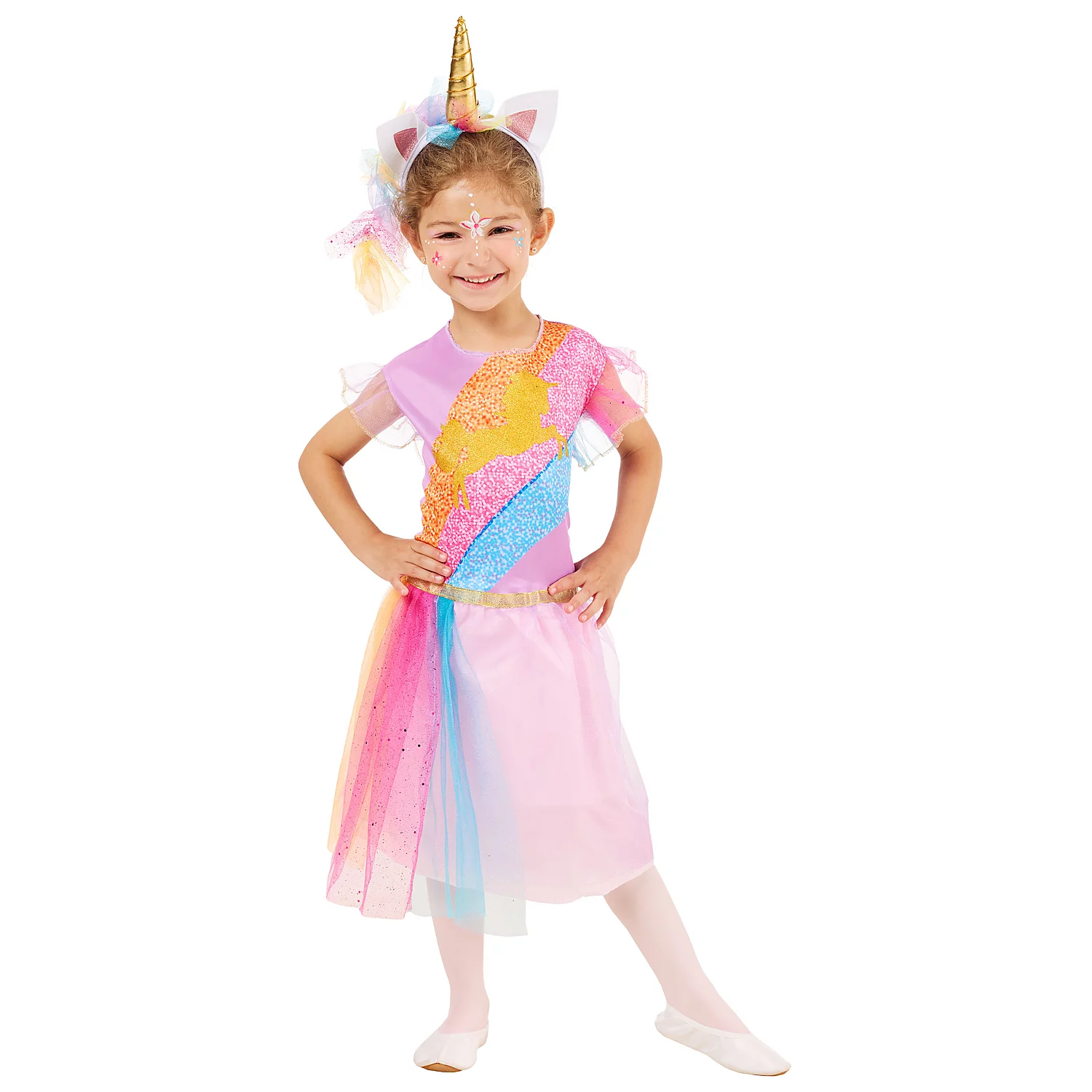 Kinderkostüm Einhorn Regenbogen Image